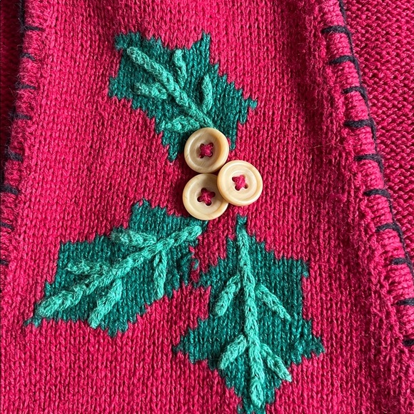 Vintage Jantzen Classics Festive Red Embroidered Christmas Sweater Vest - Picture 15 of 16